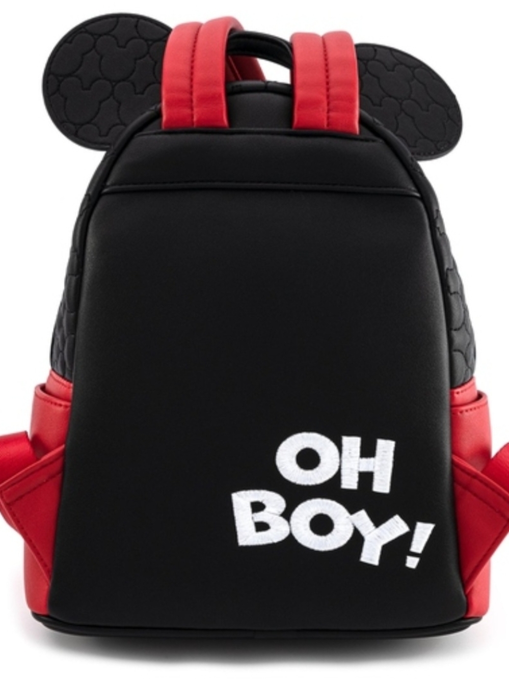 Loungefly Black, Red & White Mickey Mouse Kids Mini Quilted Backpack - Picture 6 of 7